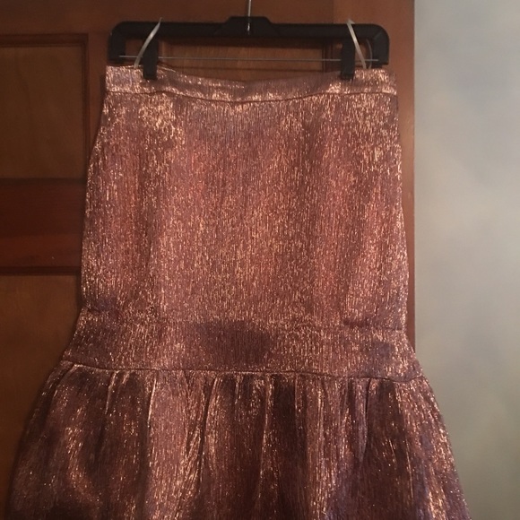 NWT J. Crew Collection Rose Gold Flutter Skirt 8 - Picture 4 of 8